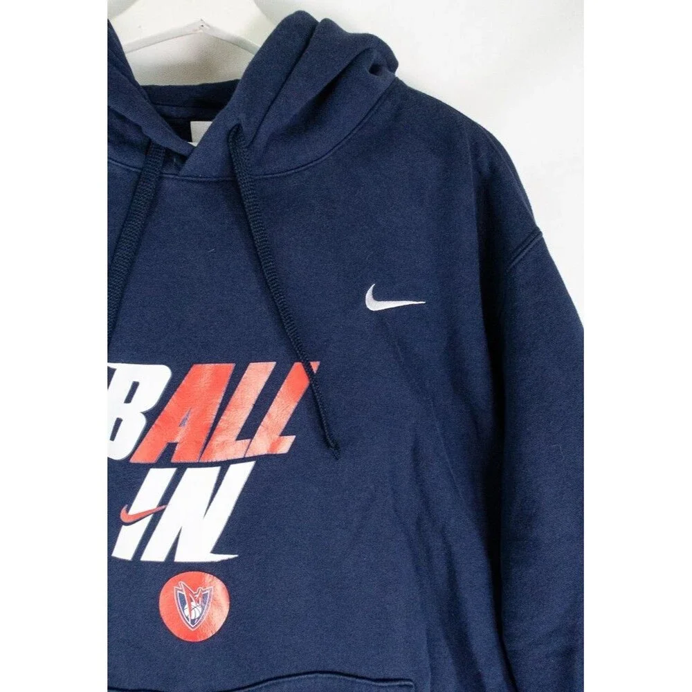 Y2K Nike Swoosh Manhattan Basketball Sweatshirt Adult Hoodie Men's Size XL